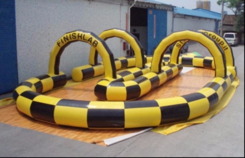 Inflatable human zorb ball ramp