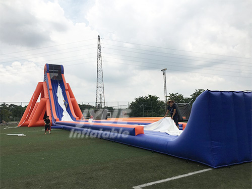 20m Altura loco diapositiva gigante tobogán inflable comercial para adultos