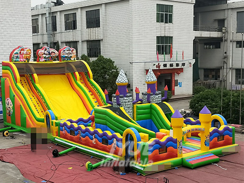 Parque de atracciones inflable popular de la ciudad de la diversión para la venta caliente