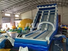 Blue wave gonflable china inflatable super water slide with free blower