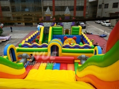 Parque de atracciones inflable popular de la ciudad de la diversión para la venta caliente