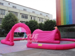 Juegos de deporte inflable gigante, inflables, pista de Atletismo