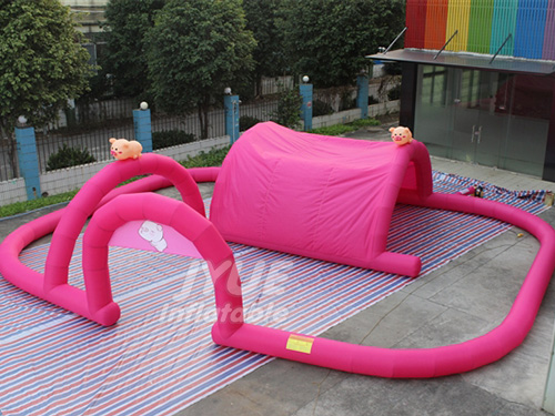 Juegos de deporte inflable gigante, inflables, pista de Atletismo