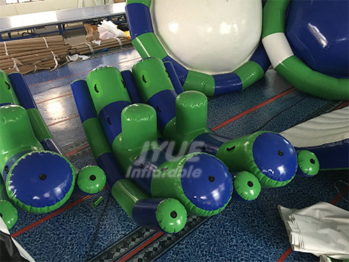 Outdoor water game inflatable seesaw