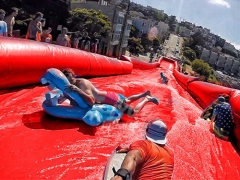 longest extreme city inflatable water slide