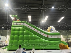 Commercial Outdoor PVC Tiger Inflatable Water Slide for Kids Eco-Friendly Customizable Color Logo Inground Pool Use