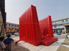 Outdoor Unisex PVC Inflatable Climbing Wall and Bounce House with blower