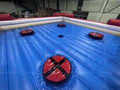 Factory Price 7m Wide Eliminator Meltdown Inflatable Wipeout Games