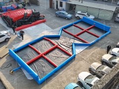 Outdoor Inflatable Zorb Ball Track Hamster Ball Race Track for Adult Game