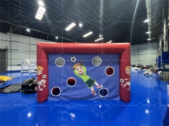 Portable Inflatable Soccer Goal for Shootout Football Shooting Target Post with Gate for Parties and Events
