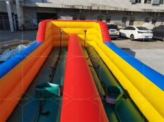 Commercial Grade Inflatable Interactive 2 Lanes Bungee Run Sport Game for Event