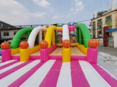 4 in 1 Portable Inflatable Carnival Game Includes Basketball Hoop for Outdoor Party