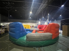 Outdoor Adults Bungee Run Interactive Team Game Human Hungry Hippo Inflatable Event Games for Sale