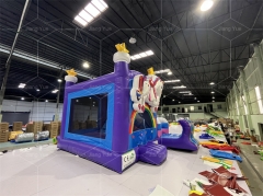 Wet/Dry Inflatable Bouncer Slide Jumping Castle Unicorn Bounce House Combo For Kids Commercial Grade PVC Model