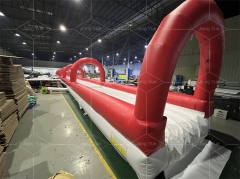 50M Inflatable Foam Slide Lanes Inflatable Slip and Slide Long Inflatable Water Slide for the City