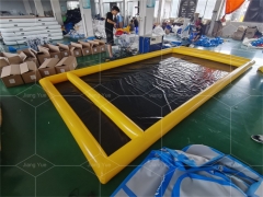 Outdoor Portable PVC Inflatable Car Wash Pool air Wash Mat Car Pool for Sale