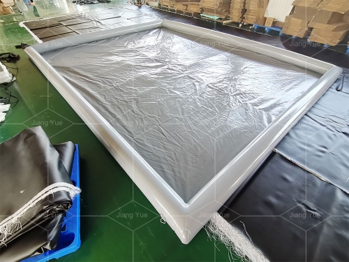 0.6mm PVC Inflatable Car Wash Mat Water Containment Mats for Vehicle Wash or Carpet Wash