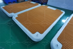 Outdoor Foldable Inflatable Drop Stitch Dock Floating Water Platform Inflatable Island Inflate Floating Dock
