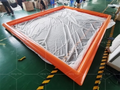 Inflatable Swimming Pool Yacht Ocean Sea Floating Airtight Tube Swimming Pool With Anti Jellyfish Net for Sale