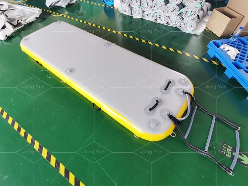 Yellow Inflatable Boat Yacht Dock