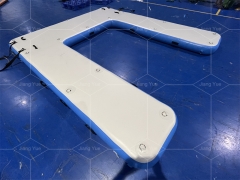Drop stitch PVC Multifuntional Combination U Shape Inflatable Y Dock Island Floats Inflatable U Dock