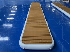 Lightweight Inflatable Gangway Floating Dock Platform Walkway Inflatable Boat Gangway for Yachts Sailboats Lake