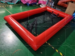 Hot Sale Summer Portable PVC Tube Inflatable Floating Ocean Sea Dock Anti-jellyfish Swimming Pool With Netting