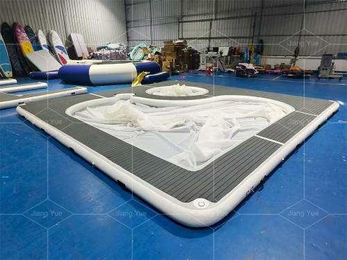 Ocean Sea Floating Inflatable Yacht Pool Swimming Pools With Anti Jellyfish Net for Boat