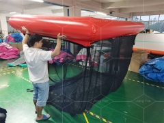 Hot Sale Summer Portable PVC Tube Inflatable Floating Ocean Sea Dock Anti-jellyfish Swimming Pool With Netting