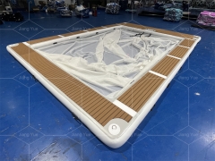 Portable Inflatable Floating Ocean Sea Yacht Swimming Pool With Anti Jellyfish Net