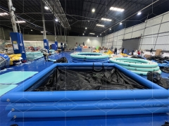 Portable PVC Tube Inflatable Anti-Jellyfish Swimming Pool Yacht Inflatable Sea Pool with Net