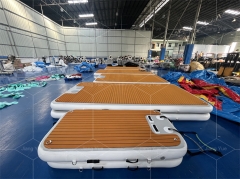 Heavy-Duty PVC Inflatable Dock Platform for Lake and Ocean Use
