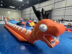 New Design Towing Game Inflatable Dragon Boat Bananas Boat with PVC Material