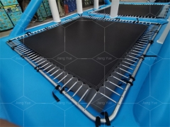 Summer Lake Sea Water Games Multi Sport Outdoor Court Inflatable Trampoline Volleyball Court