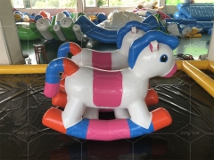 Inflatable Water Play Game sealed Inflatable pony Rocking Horse Rodeo Rocking Ride Floating Toy