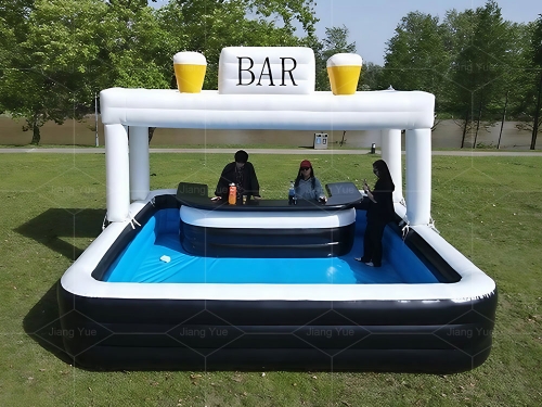 Backyard Ultimate Party Inflatable Floating bar Swimming Pool Cabana Inflatable Pool bar