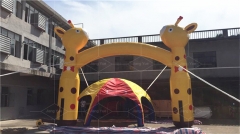Advertising Inflatable Arch Gate Giraffe Inflatable Entrance Arch