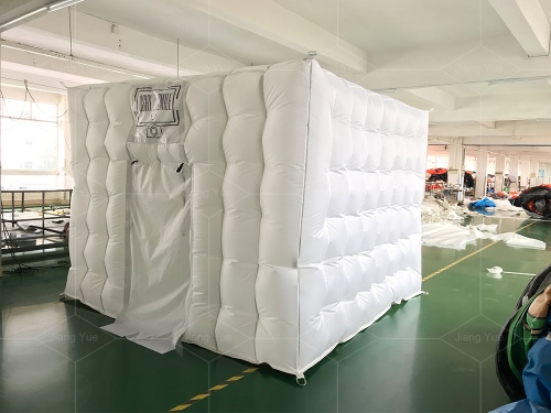 Portable Inflatable Photo Cabin, LED Photo Booth Tent
