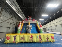 Commercial Clown Inflatable Slide for Outdoor