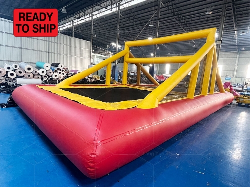 Custom PVC Inflatable Water Volleyball Trampoline Court for Water Games Play